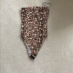 Cheetah print body suit